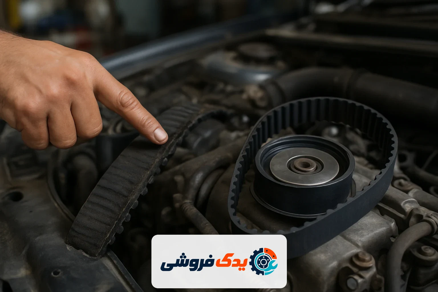 مقایسه قطعه فرسوده و نو از لوازم یدکی شاهین