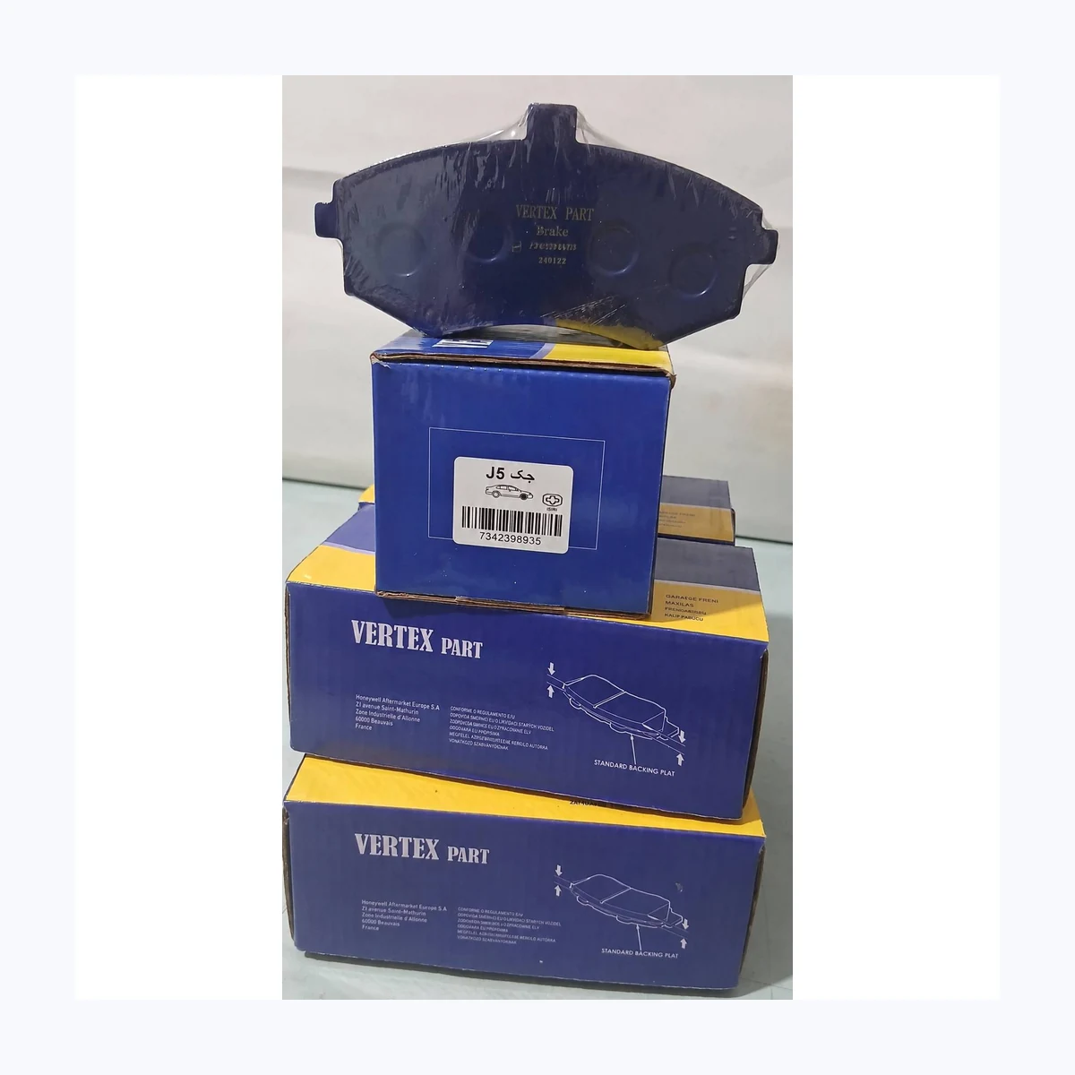 لنت ترمز جلو ماکسیما و جک J5 برند VERTEX فوق العاده با ضمانت